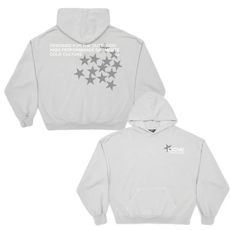 Cold Culture Logo Latest Edition Double-Sided Print Men'S Sports Hoodie Brother Gothic Oversized T-Shirt Street Top Y2K Clothes