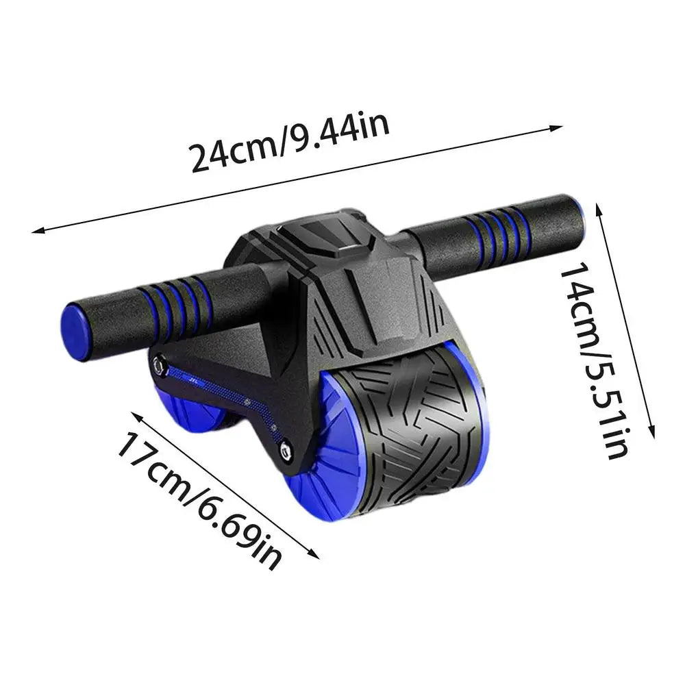 Fitness Ab Roller Coaster Wheel Automatic Rebound Belly Wheel Gym Fitness Double-Wheeled Core Roller Wheel for Belly Exercise