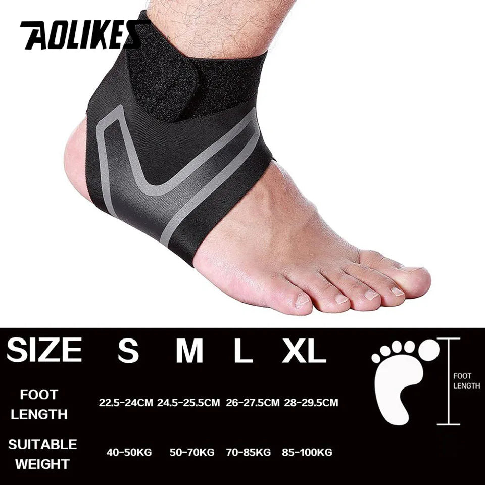 Ankle Support Brace,Elasticity Free Adjustment Protection Foot Bandage,Sprain Prevention Sport Fitness Guard Band