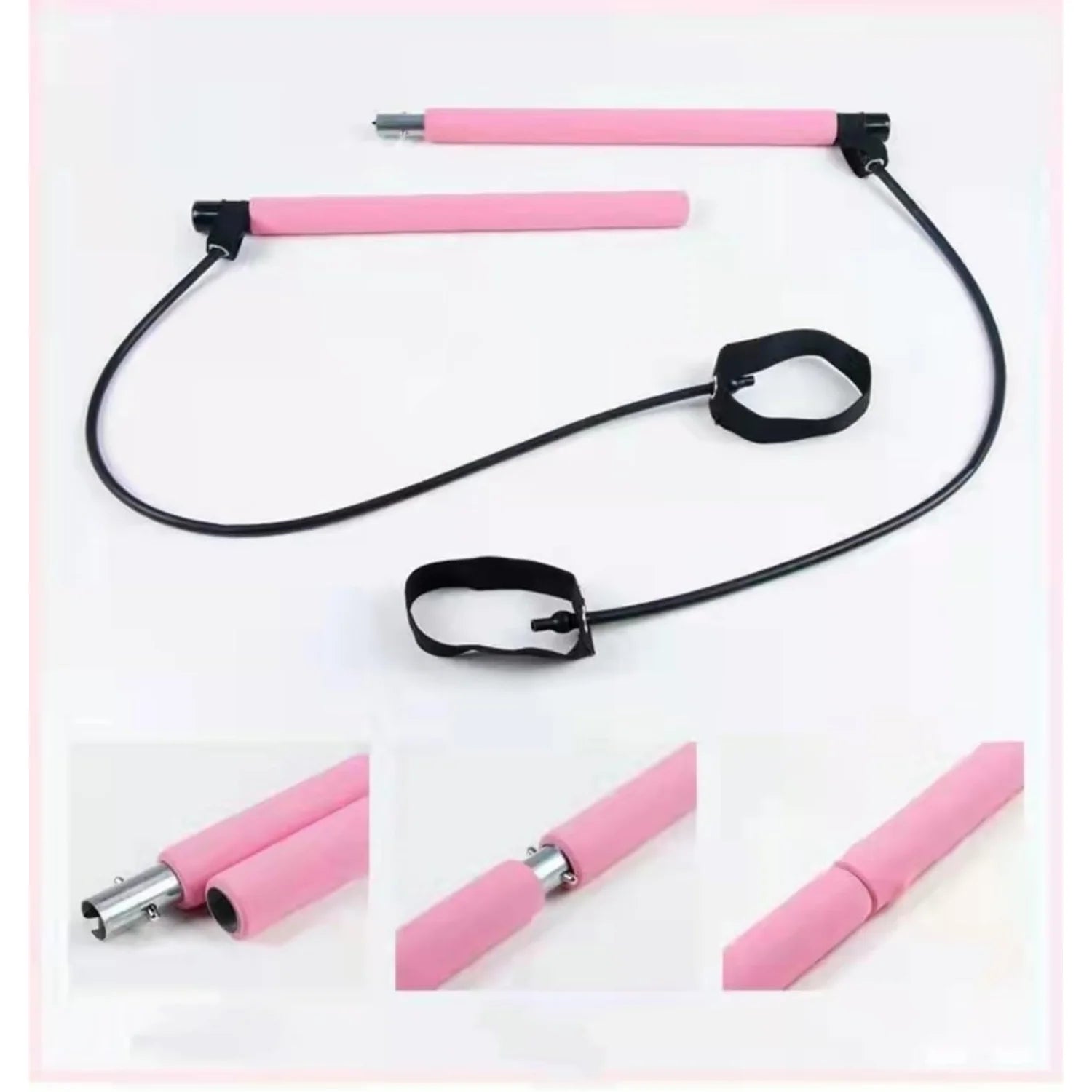 , Barbell with Resistance , Leg, Hip, Waist and Arm Exercise Equipment, Sports and Fitness Equipment, Convenient Gym Exercise