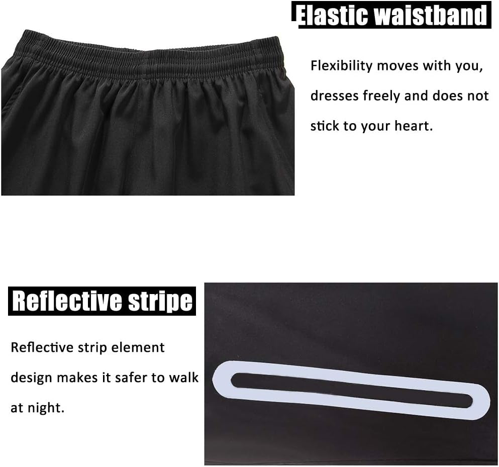 Men'S Sports Running Set (Pack of 4 or 5) Athletic Shirt+Short/Compression Shirt+Pants with Coat Tracksuit Gym Suits