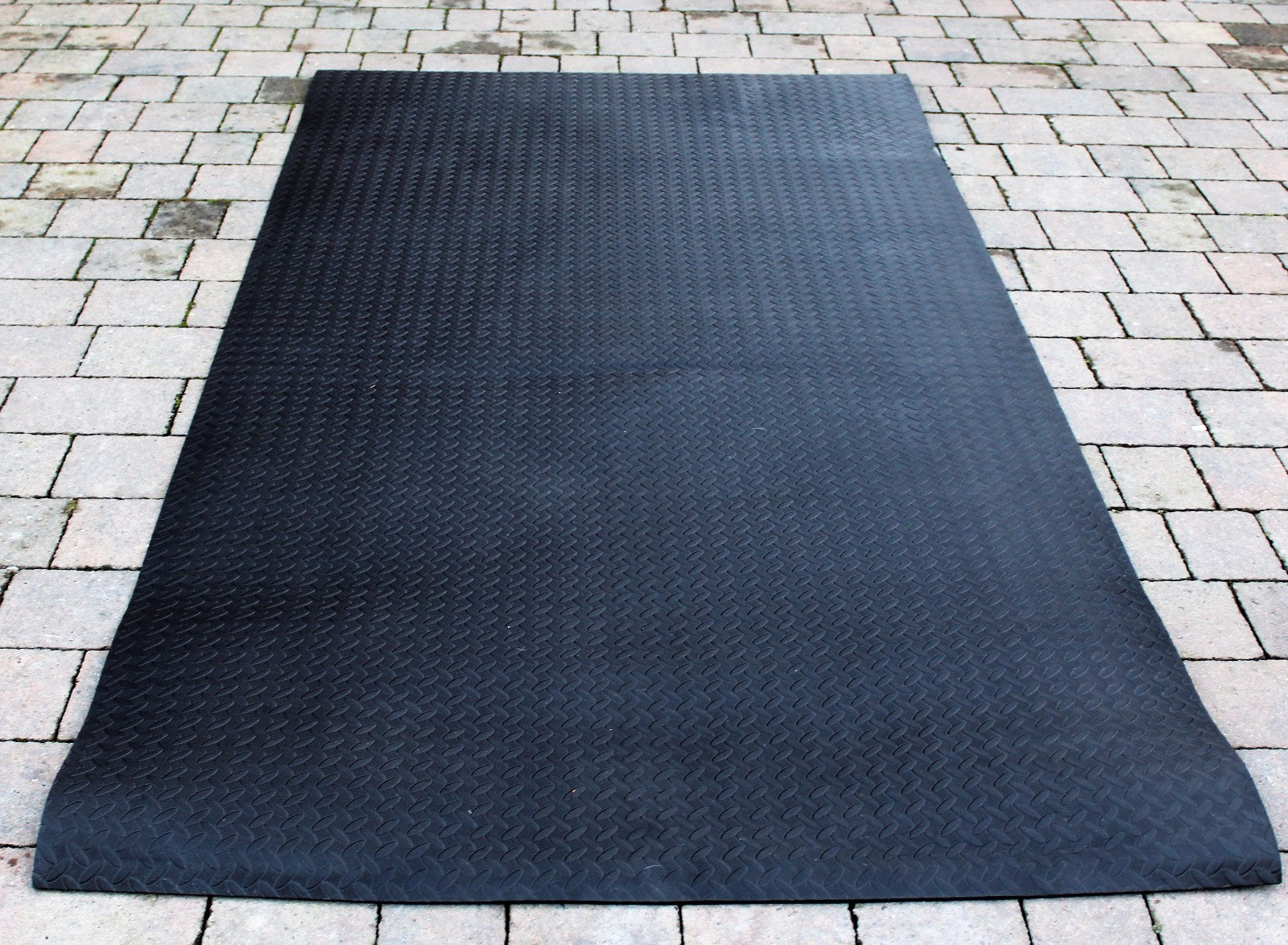 Gym Mat Exercise Yoga Aerobic Large Black EVA