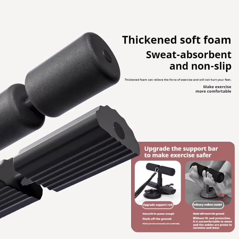 Abdominal Muscle Exerciser with Resistance Band Sit-Up Aid Gym Equipment for Home Pelvic Muscle Trainer Exercise Bodybuilding