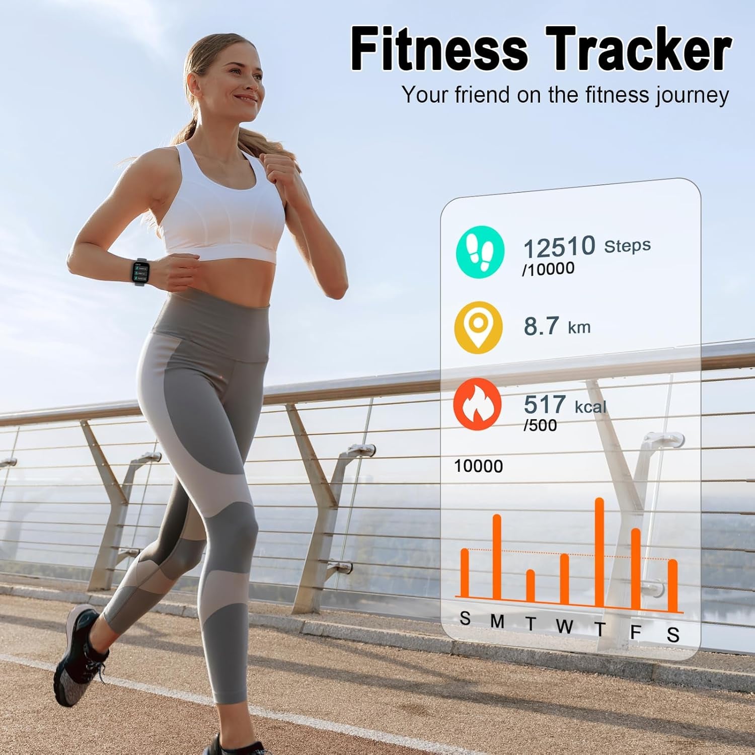 Smart Watch for Men Women Answer/Make Call, 1.95" HD Touch Screen Fitness Watch with Heart Rate/Spo2/Sleep Monitor/Step Counter, 100+ Sport Activity Tracker, IP68 Waterproof Smartwatch for Android Ios