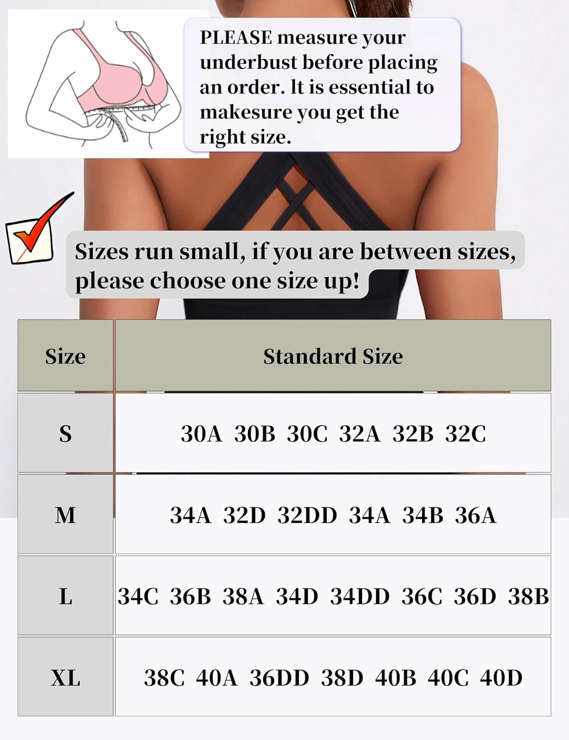 Sports Bras for Women, Women'S Sports Bra High Impact Bra Full Coverage, Bras for Women Removable Pads