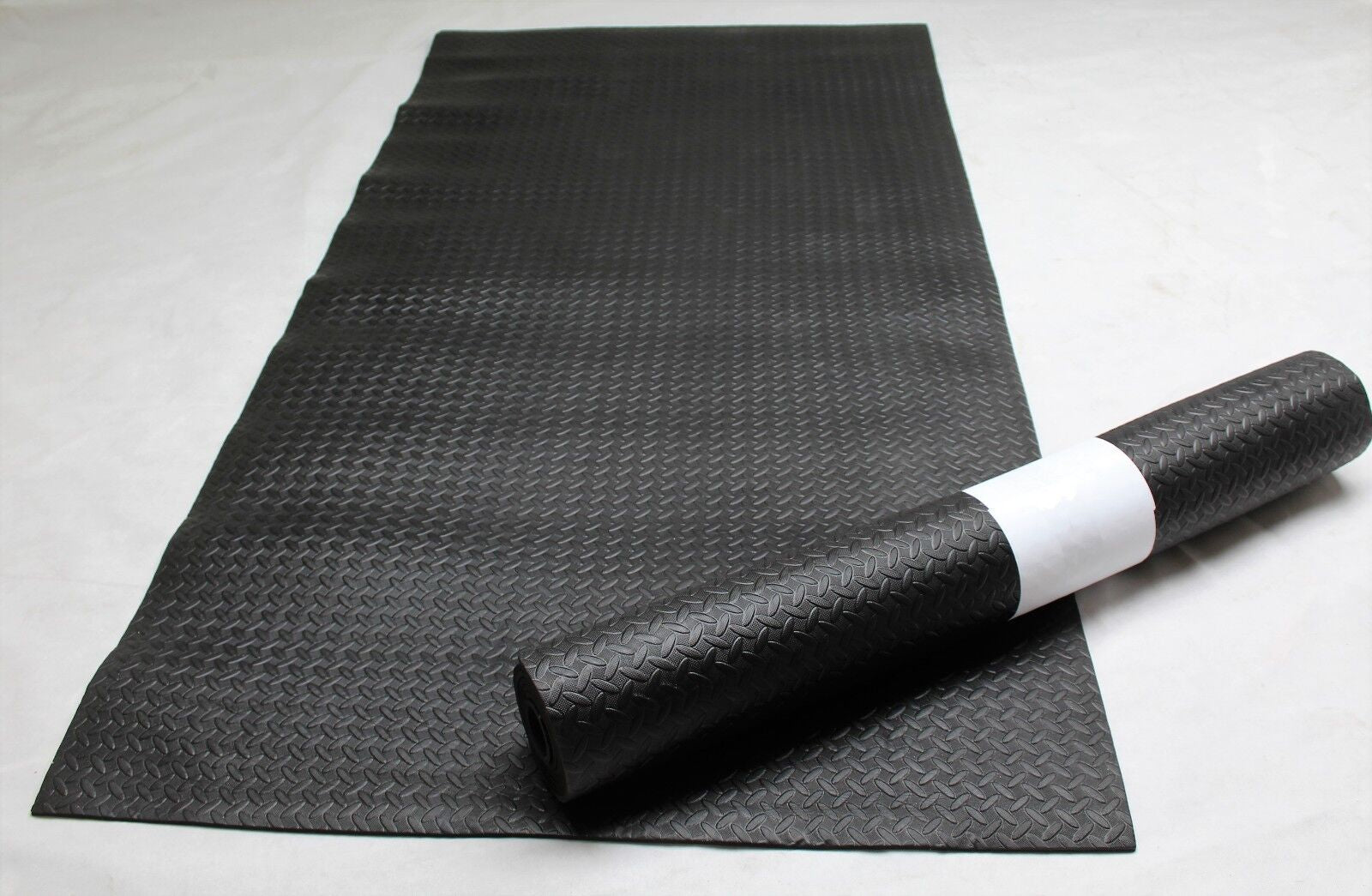 Gym Mat Exercise Yoga Aerobic Large Black EVA