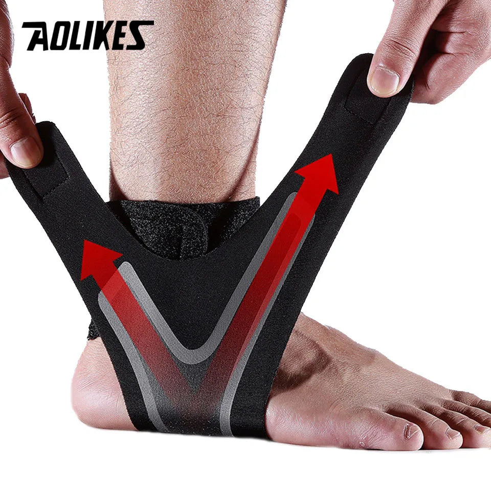 Ankle Support Brace,Elasticity Free Adjustment Protection Foot Bandage,Sprain Prevention Sport Fitness Guard Band