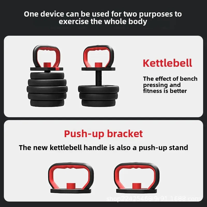 Adjustable Weight Dumbbell Handle Home Gym Use Eco-Friendly Kettlebell Base Push up Tool from Mainland China Sport Entertainment