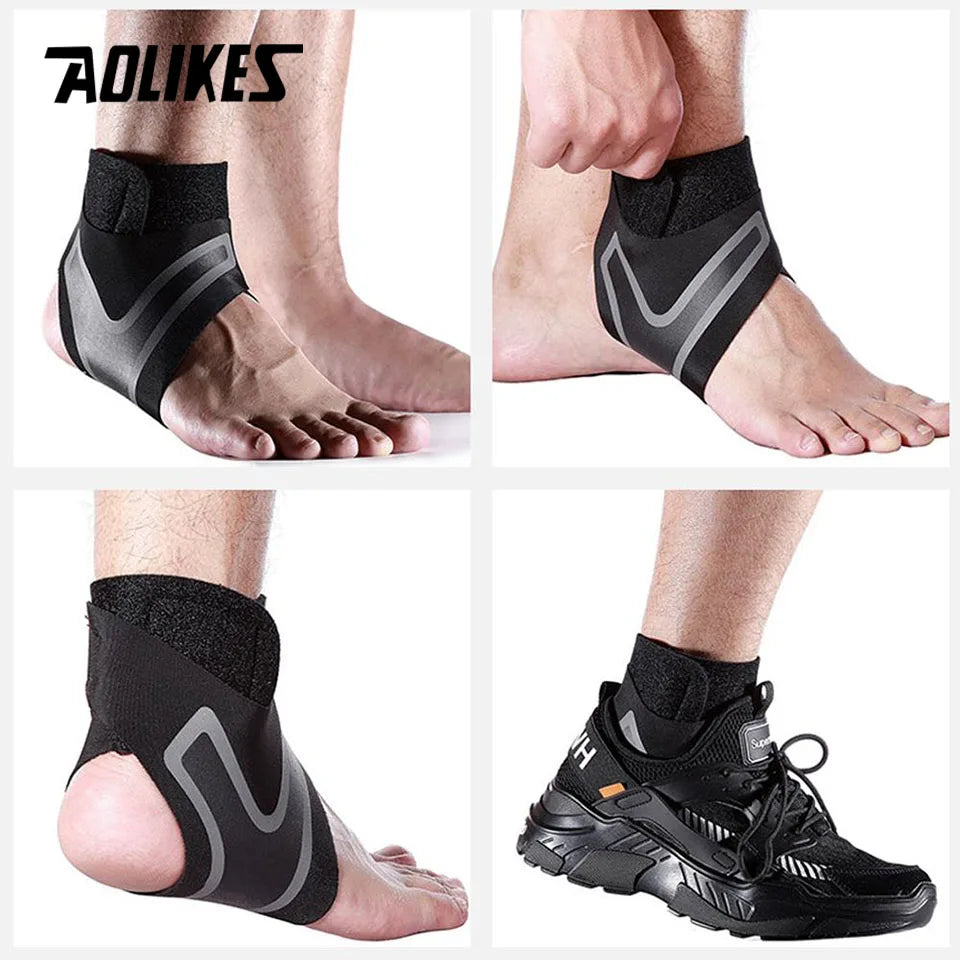 Ankle Support Brace,Elasticity Free Adjustment Protection Foot Bandage,Sprain Prevention Sport Fitness Guard Band