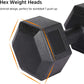 2X4Kg/2X5Kg/2X6Kg/2X7.5Kg/2X8Kg/2X10Kg (Sold in Pair) Dumbbells Set Arm Hand Weight Dumbbell Hexagon Dumbbell for Strength Training Home Workout Aerobic