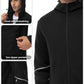 Mens Tracksuit Sets Full Zip Jogging Sports Gym Suit 2 Piece Athletic Contrast Sweat Suits with Hoodie