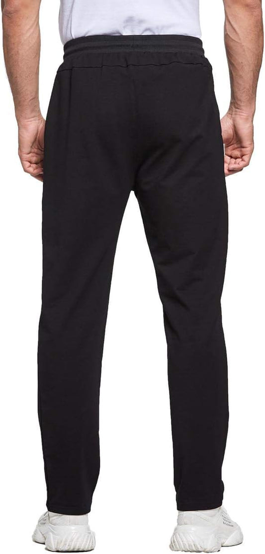 Mens Joggers Slim Fit Jogging Bottoms Zip Pockets