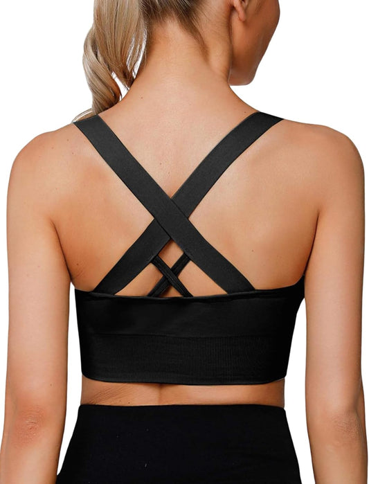 Sports Bras for Women, Women'S Sports Bra High Impact Bra Full Coverage, Bras for Women Removable Pads