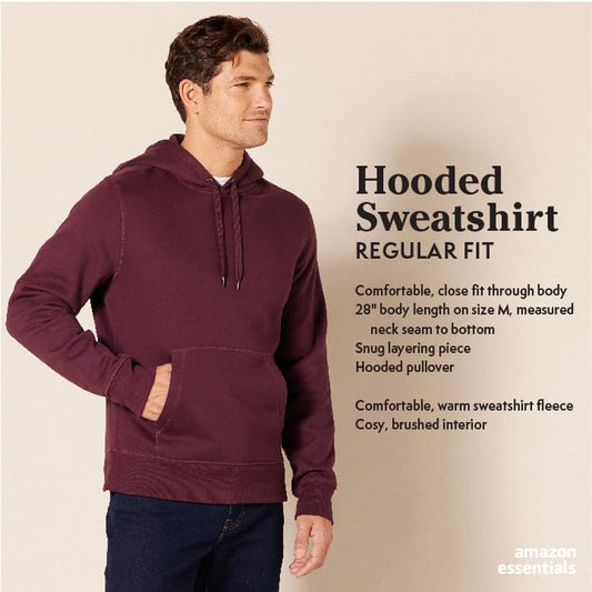 Men'S Pullover Sweatshirt Hoodie, Big & Tall Options Available