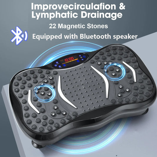 Vibrating Fat Shake,3D Vibration Plate Exercise Machine Power Fit Vibration Plate Crazy Fit Massage for Whole Body Slimming