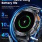 Military Smart Watch for Men with Bluetooth Call,1.43" AMOLED with LED Flashlight/530Mah,100+ Sports Mode Tactical Fitness Tracker/Heart Rate Sleep Health Monitor/Ip68 Waterproof for Android Ios
