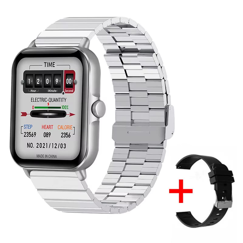 2025 2.01'' Smart Watch Bluetooth Call Play Music Smartwatch Fitness Clock Sport Waterproof Watches for Men Women Iphone Android