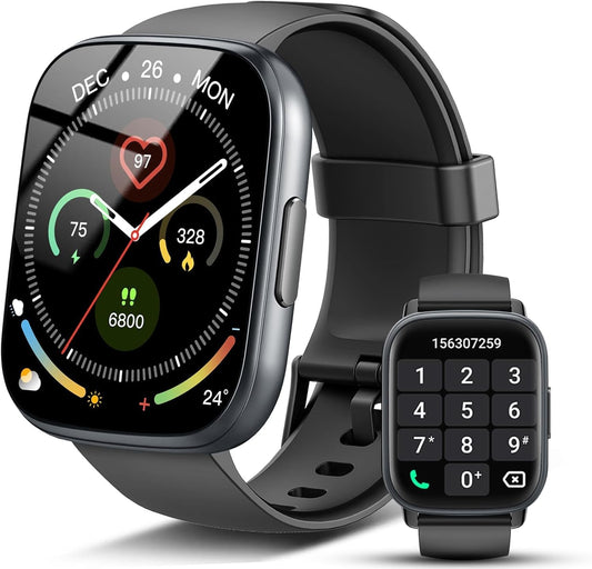Smart Watch for Men Women Answer/Make Call, 1.95" HD Touch Screen Fitness Watch with Heart Rate/Spo2/Sleep Monitor/Step Counter, 100+ Sport Activity Tracker, IP68 Waterproof Smartwatch for Android Ios
