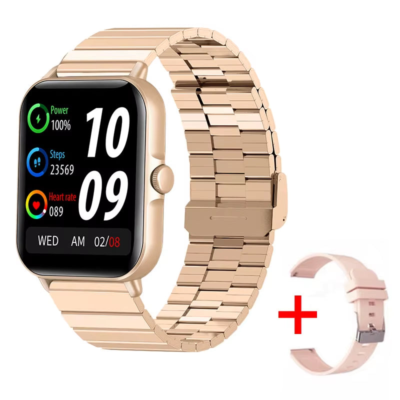 2025 2.01'' Smart Watch Bluetooth Call Play Music Smartwatch Fitness Clock Sport Waterproof Watches for Men Women Iphone Android
