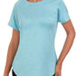 Women'S Gym Shirts, Short Sleeve Lightweight Moisture Wicking Quick Dry Back Mesh Loose Fit Sports Tops for Ladies